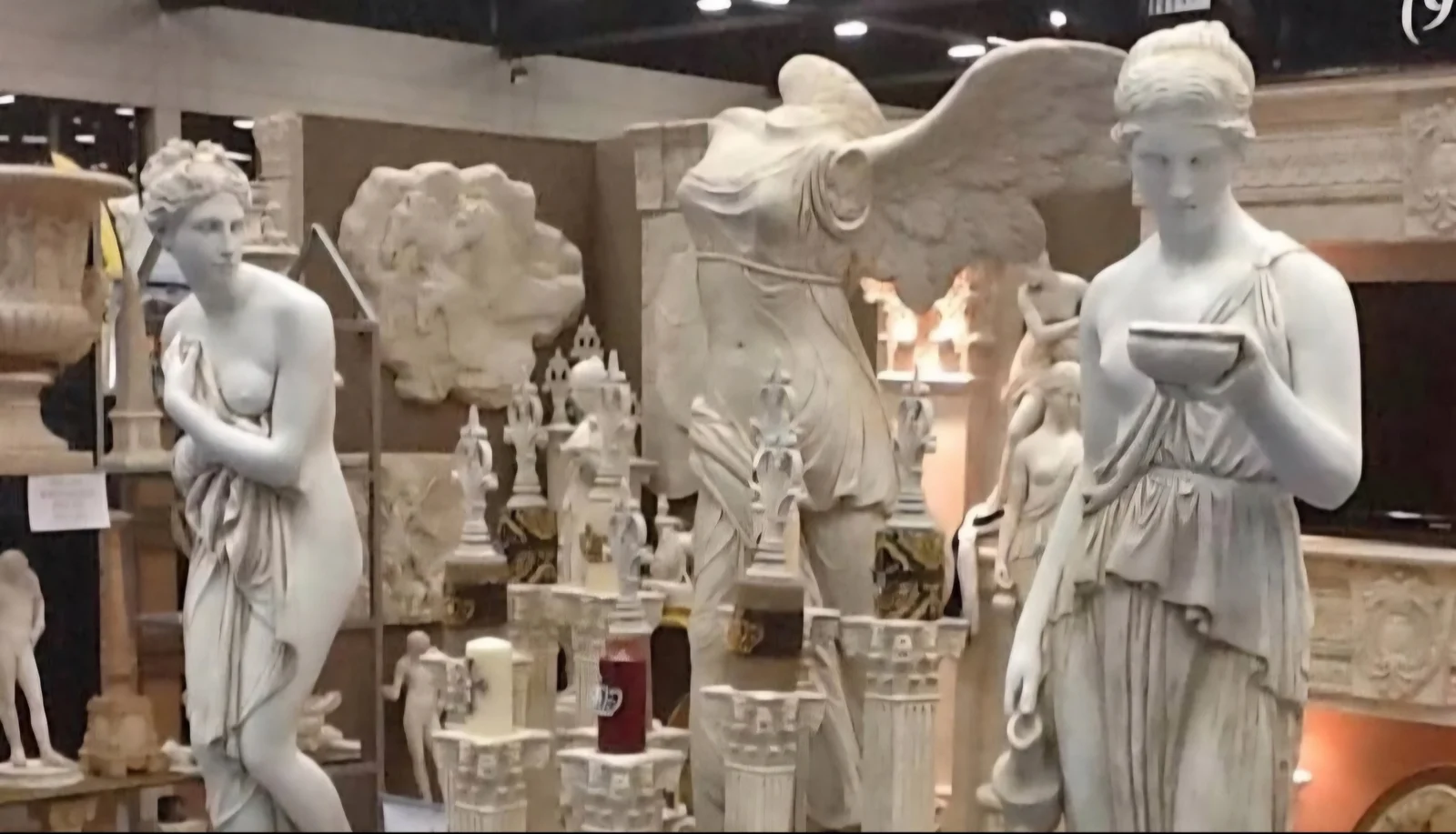 A&R Chariots classical sculpture showroom